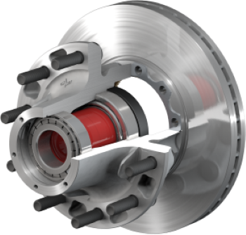 Aluminum PreSet Hub/Rotor TN Trailer Hub