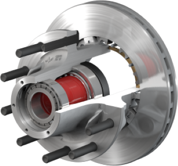 Aluminum PreSet Hub/Rotor TN Trailer Hub