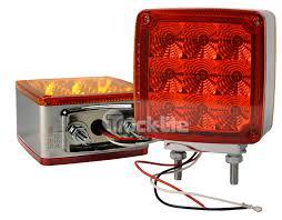 SQ LED PEDESTAL LMP,2 STUD,LH