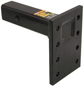 2 Inch Pintle Hitch Mounting Plate - 3 Position, 10 Inch Shank