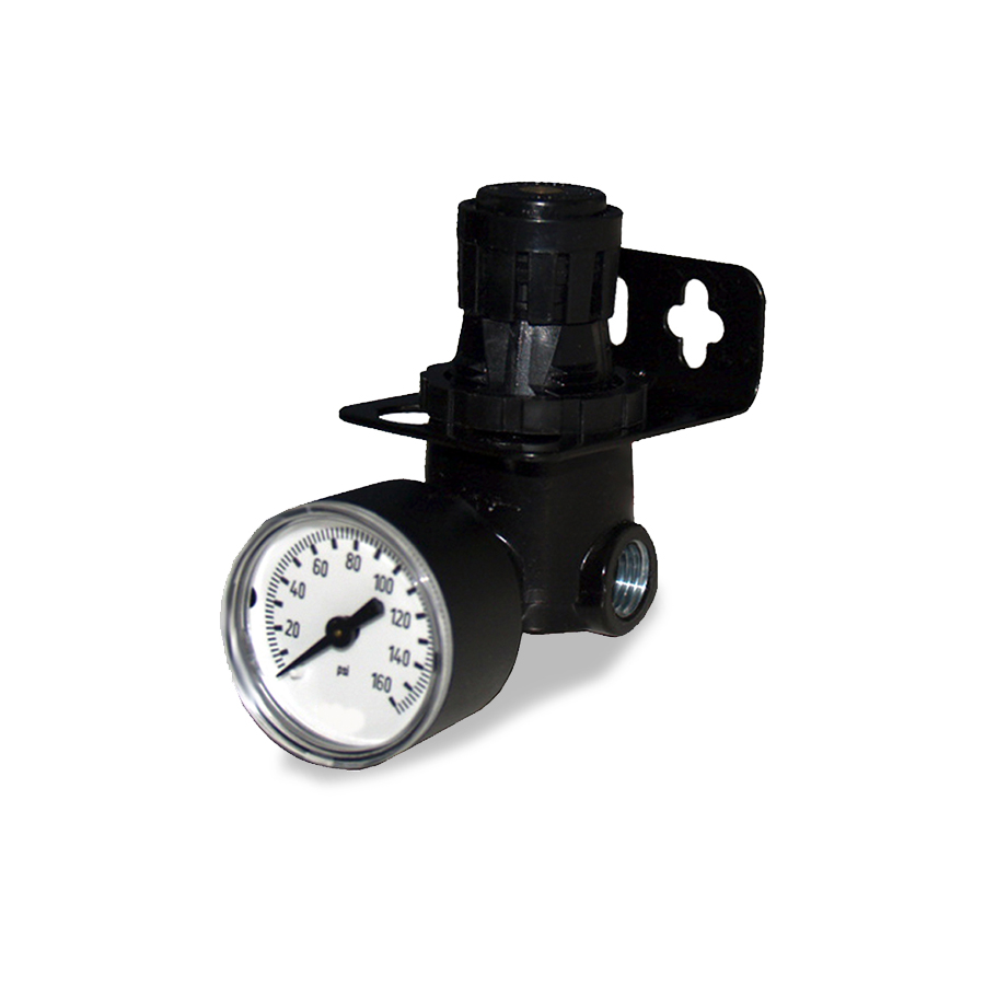 AIR REGULATOR W/GAUGE 0-160 PSI