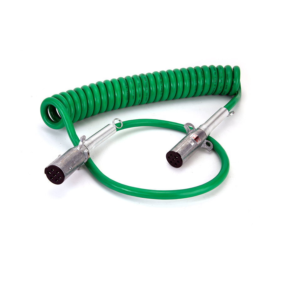 7-WAY ABS COILED CABLE 40" LEAD 15'