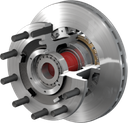 Iron PreSet Hub/Rotor FL Front