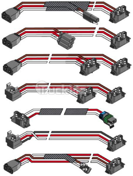 RIGHT ANGLE STOP/TAIL/TURN PLUG W/ADAPTERS