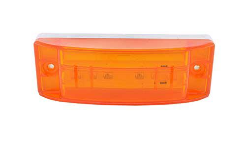 CLR/MKR LAMP, YELLOW, SUPERNOVA® LED TURTLEBACK® II PC RATED