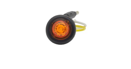 CLR/MKR, YELLOW, LED, ROUND, MICRONOVA® PC WITH GROMMET