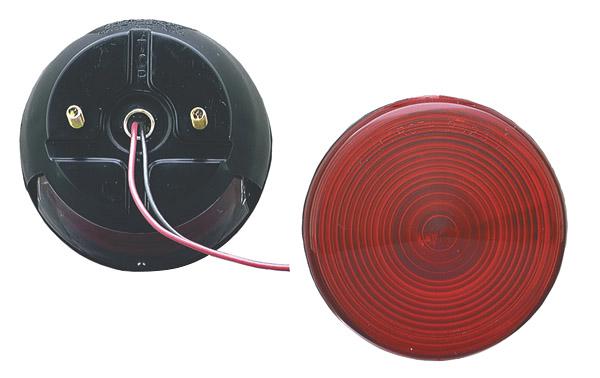 STT LAMP, 4&quot;, RED, 2-STUD MOUNT COMBINATION W/LICENSE