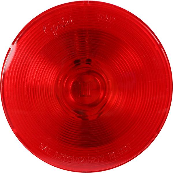 STT LAMP, 4&quot;,RED,GRAY HOUSING,TORSION MOUNT® II,MALE PIN