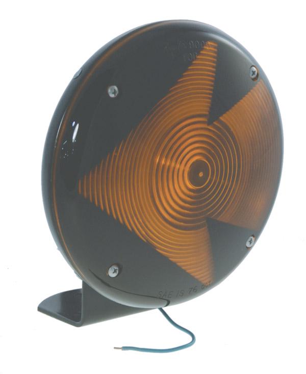 TURN LAMP, 7&quot;,YEL, SINGLEFACE LAMP W/ARROW LENS,MOLDED .180 TERMINL