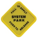 Knob Square Yellow