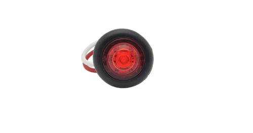 CLR/MKR, RED, LED, ROUND, MICRONOVA® PC WITH GROMMET