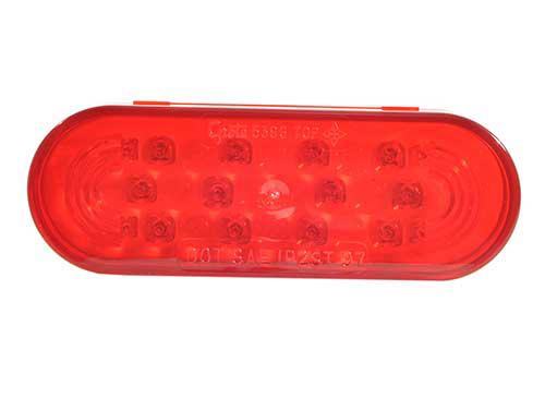 STT LAMP, RED, SUPERNOVA® LED, OVAL, GROMMET MOUNT