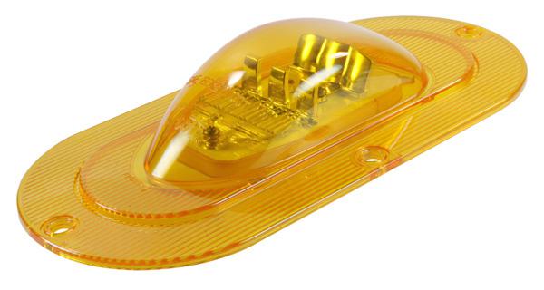 STT LAMP, YELLOW, LED, SIDE TURN LAMP, OVAL, MALE PIN