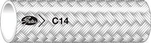10C14XCTN - C14 PTFE Hose - SAE100R14 Type A - Non-Conductive - 1/2" x 200' (800 psi)